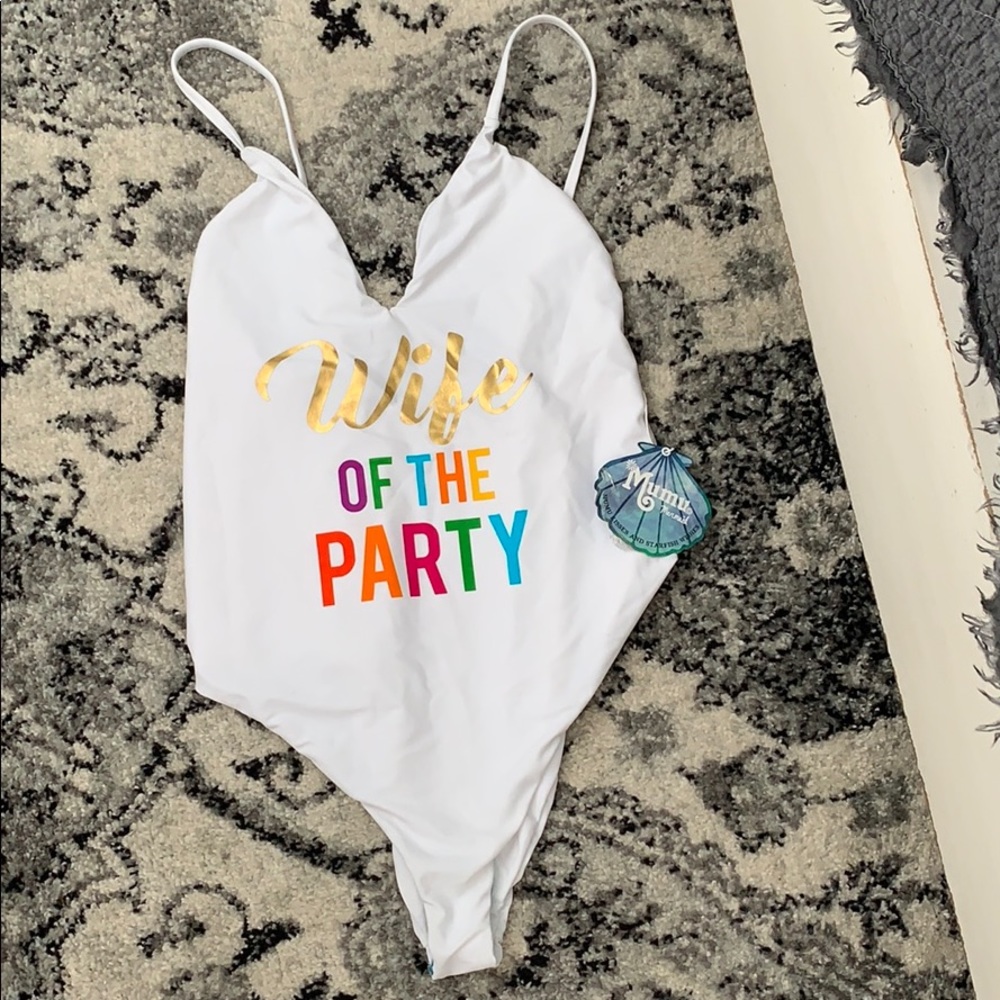 One piece bridal swimsuit - never worn - NWT